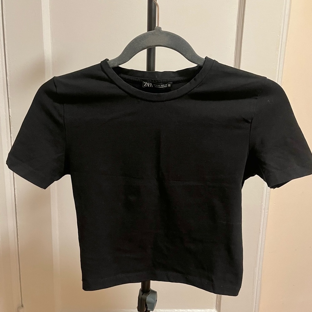 Zara top, S size, black color